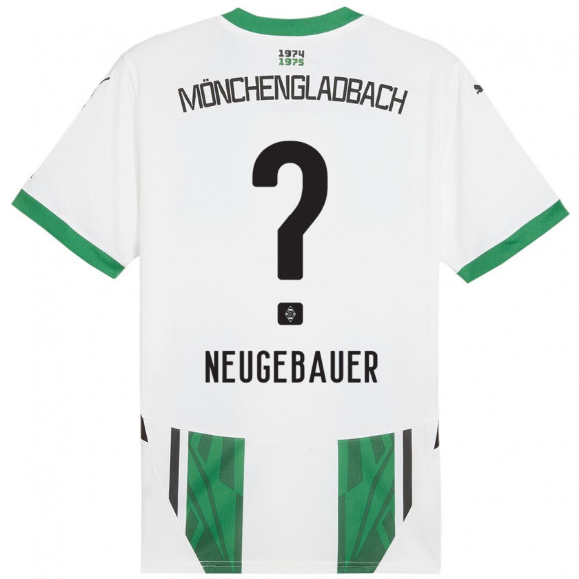 Kandiny Kinder Simon Neugebauer #0 Weiß Grün Heimtrikot Trikot 2024/25 T-Shirt