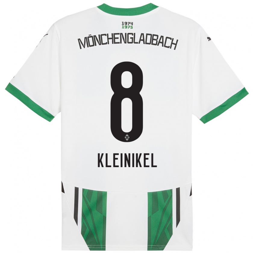 Kandiny Kinder Nadja Kleinikel #8 Weiß Grün Heimtrikot Trikot 2024/25 T-Shirt