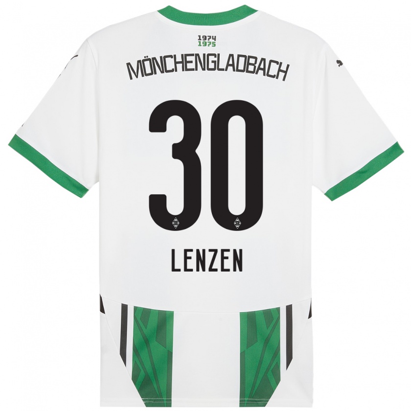 Kandiny Kinder Hannah Lenzen #30 Weiß Grün Heimtrikot Trikot 2024/25 T-Shirt