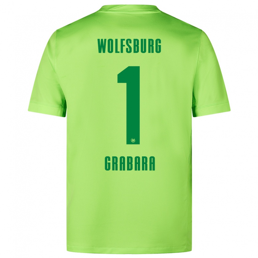 Kandiny Kinder Kamil Grabara #1 Fluoreszierendes Grün Heimtrikot Trikot 2024/25 T-Shirt