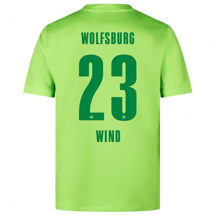 Kandiny Kinder Jonas Wind #23 Fluoreszierendes Grün Heimtrikot Trikot 2024/25 T-Shirt