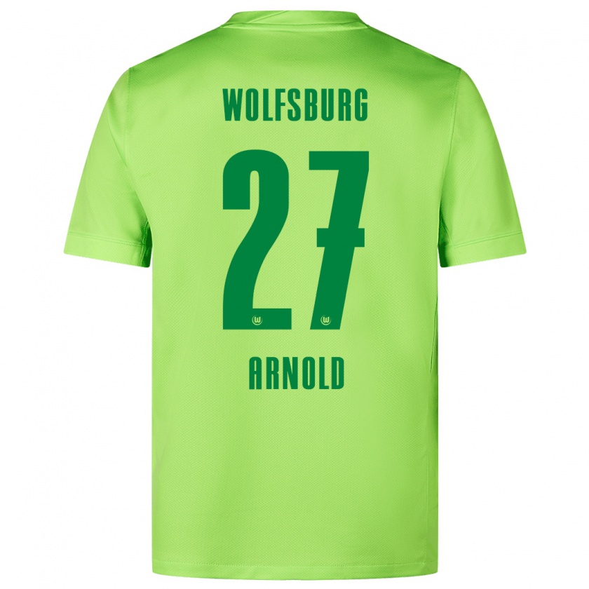 Kandiny Kinder Maximilian Arnold #27 Fluoreszierendes Grün Heimtrikot Trikot 2024/25 T-Shirt