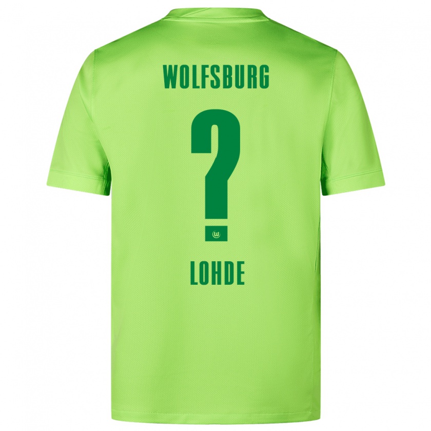 Kandiny Kinder Sven Lohde #0 Fluoreszierendes Grün Heimtrikot Trikot 2024/25 T-Shirt