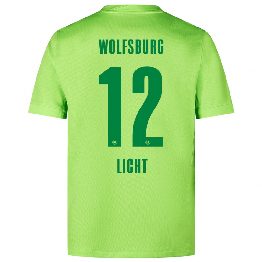 Kandiny Kinder Philipp Licht #12 Fluoreszierendes Grün Heimtrikot Trikot 2024/25 T-Shirt