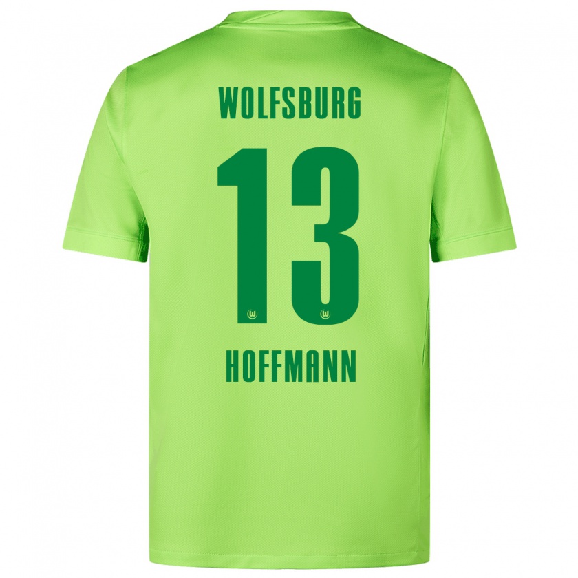 Kandiny Kinder Nils Hoffmann #13 Fluoreszierendes Grün Heimtrikot Trikot 2024/25 T-Shirt