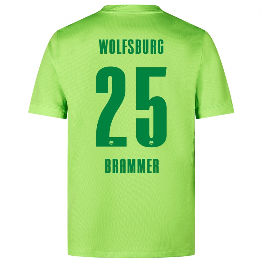 Kandiny Kinder Ole Brammer #25 Fluoreszierendes Grün Heimtrikot Trikot 2024/25 T-Shirt