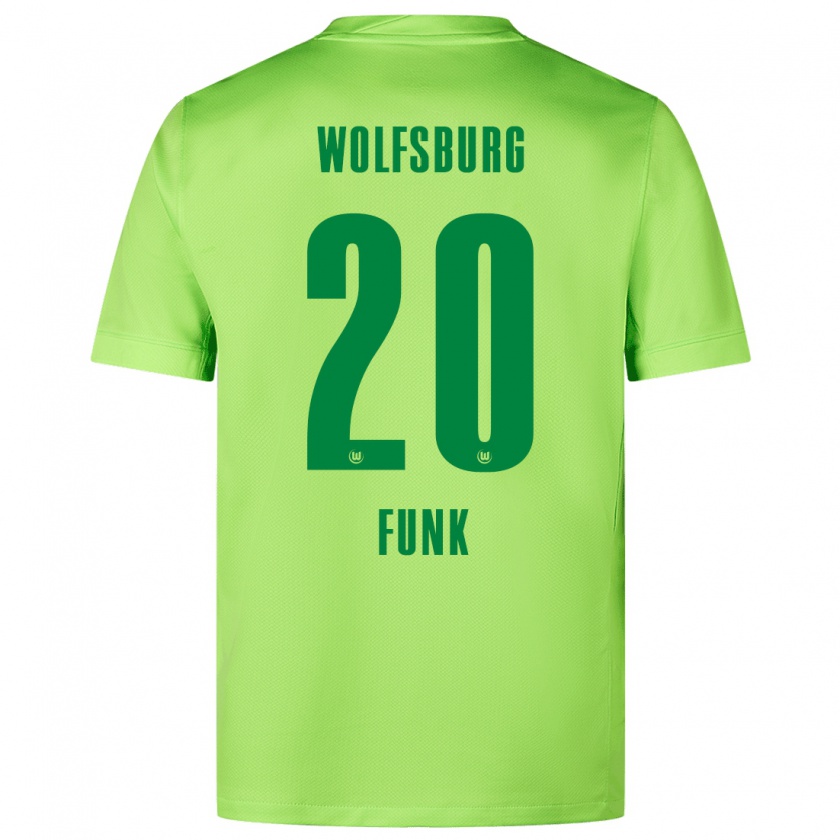 Kandiny Kinder Jonah Funk #20 Fluoreszierendes Grün Heimtrikot Trikot 2024/25 T-Shirt