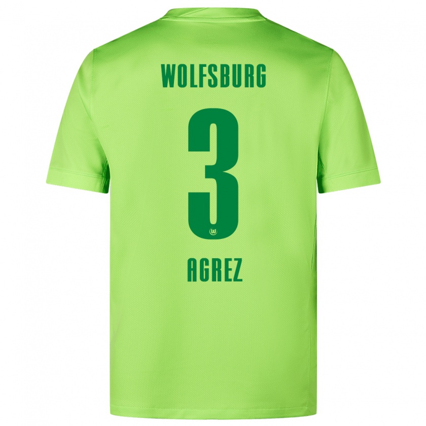 Kandiny Kinder Sara Agrež #3 Fluoreszierendes Grün Heimtrikot Trikot 2024/25 T-Shirt