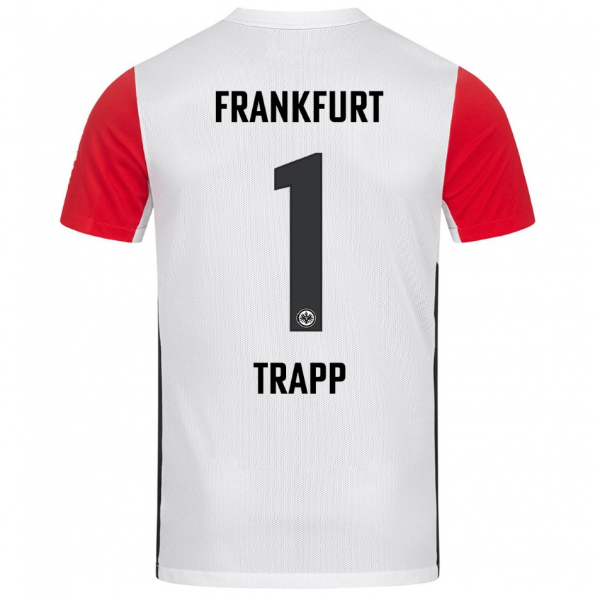 Kandiny Kinder Kevin Trapp #1 Weiß Rot Heimtrikot Trikot 2024/25 T-Shirt