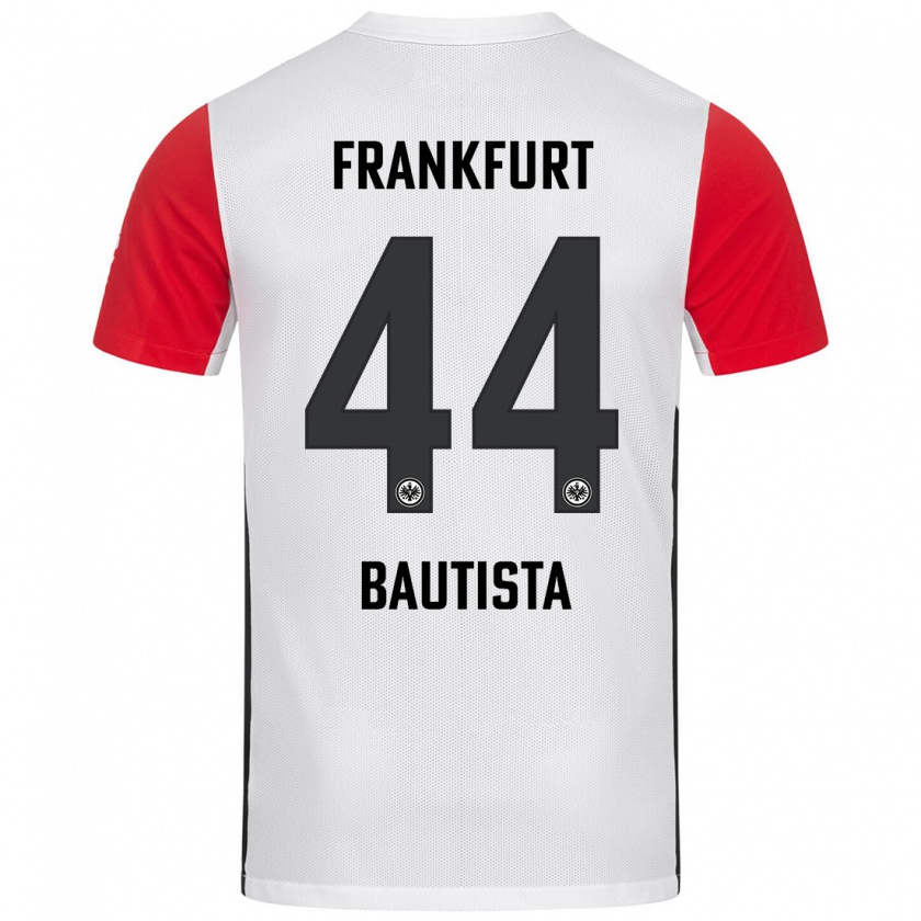 Kandiny Kinder Davis Bautista #44 Weiß Rot Heimtrikot Trikot 2024/25 T-Shirt