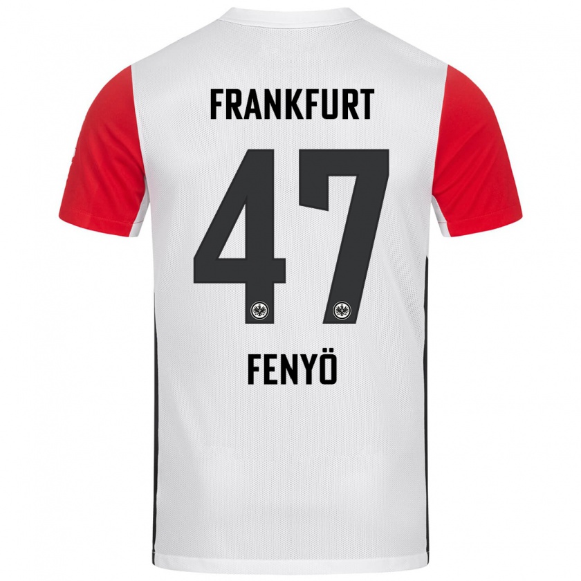 Kandiny Kinder Noah Fenyő #47 Weiß Rot Heimtrikot Trikot 2024/25 T-Shirt