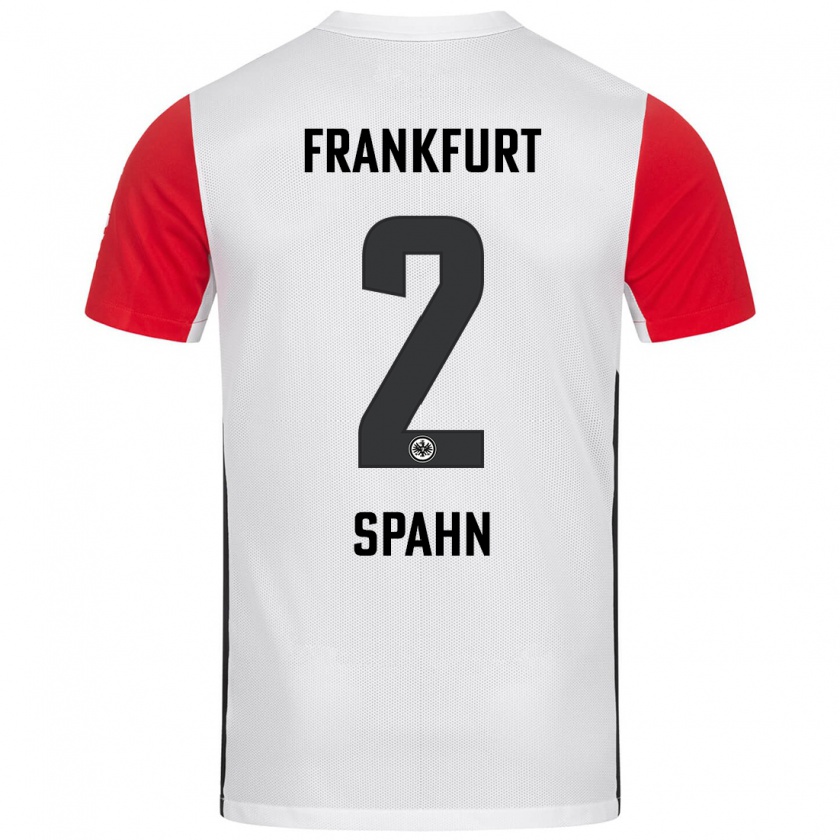 Kandiny Kinder Maurice Spahn #2 Weiß Rot Heimtrikot Trikot 2024/25 T-Shirt