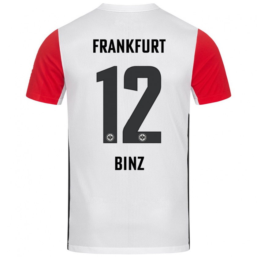 Kandiny Kinder Sam Binz #12 Weiß Rot Heimtrikot Trikot 2024/25 T-Shirt