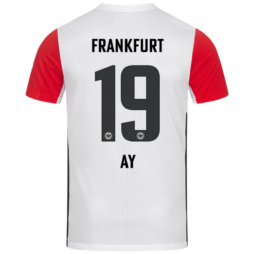 Kandiny Kinder Ugur Ay #19 Weiß Rot Heimtrikot Trikot 2024/25 T-Shirt