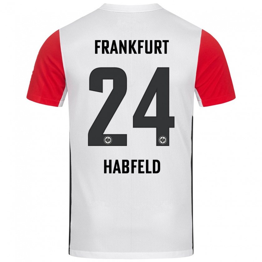 Kandiny Kinder Josef Haßfeld #24 Weiß Rot Heimtrikot Trikot 2024/25 T-Shirt