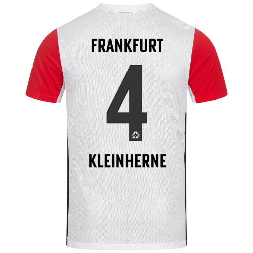 Kandiny Kinder Sophia Kleinherne #4 Weiß Rot Heimtrikot Trikot 2024/25 T-Shirt