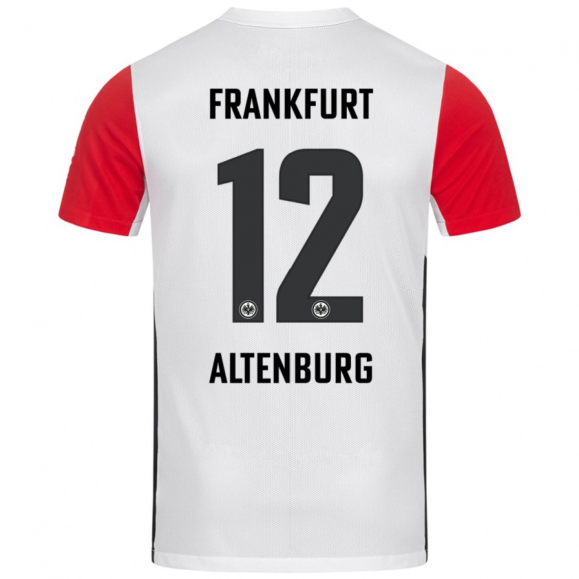 Kandiny Kinder Lina Altenburg #12 Weiß Rot Heimtrikot Trikot 2024/25 T-Shirt