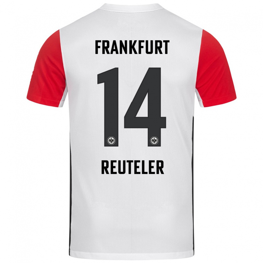 Kandiny Kinder Géraldine Reuteler #14 Weiß Rot Heimtrikot Trikot 2024/25 T-Shirt