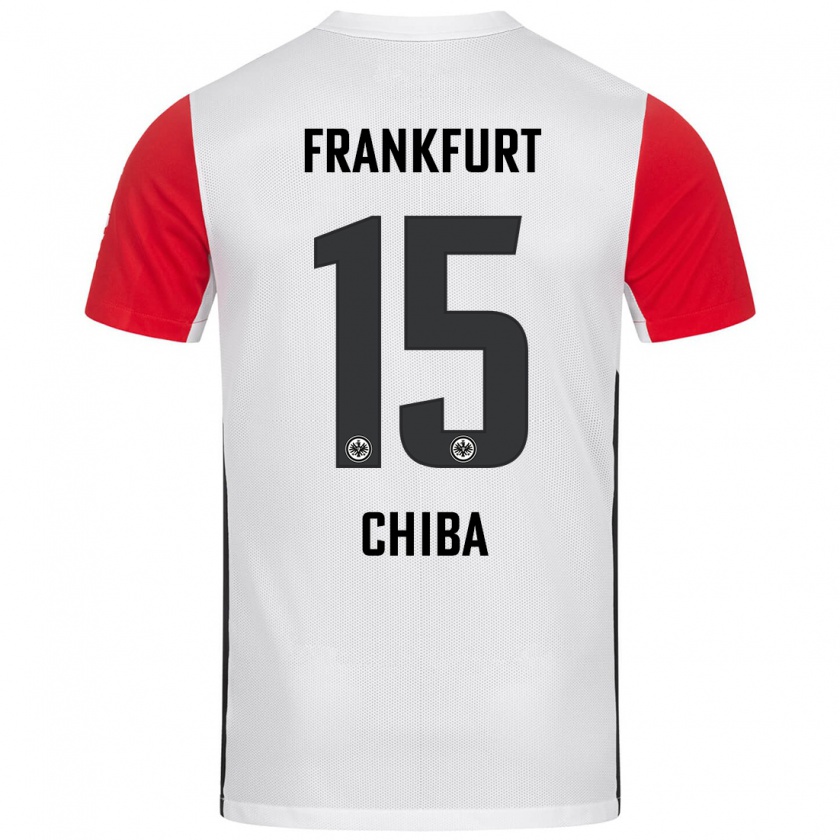 Kandiny Kinder Remina Chiba #15 Weiß Rot Heimtrikot Trikot 2024/25 T-Shirt