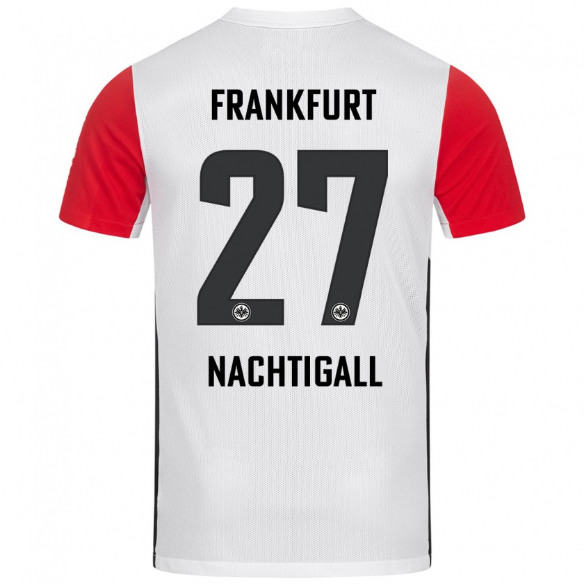 Kandiny Kinder Sophie Nachtigall #27 Weiß Rot Heimtrikot Trikot 2024/25 T-Shirt