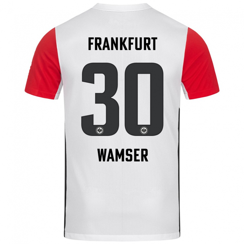 Kandiny Kinder Carlotta Wamser #30 Weiß Rot Heimtrikot Trikot 2024/25 T-Shirt