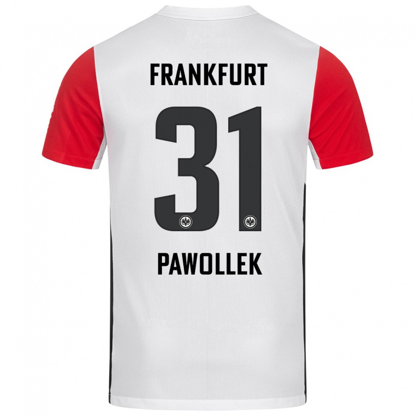 Kandiny Kinder Tanja Pawollek #31 Weiß Rot Heimtrikot Trikot 2024/25 T-Shirt