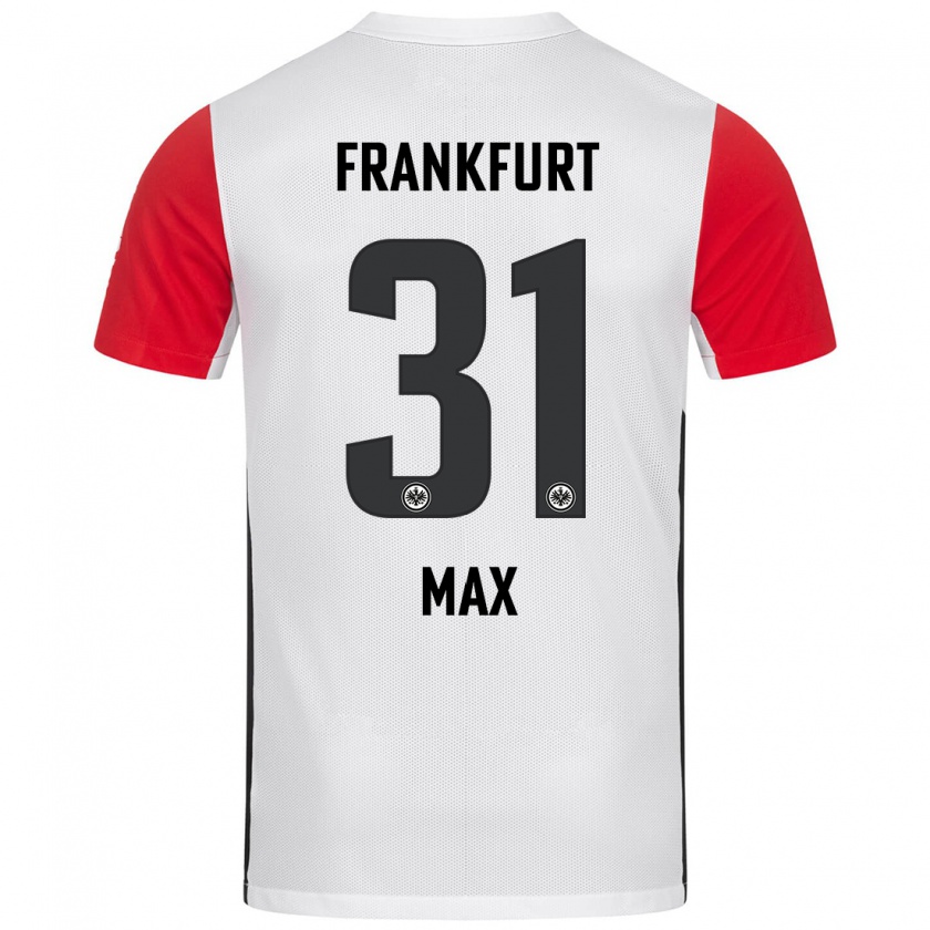 Kandiny Kinder Philipp Max #31 Weiß Rot Heimtrikot Trikot 2024/25 T-Shirt