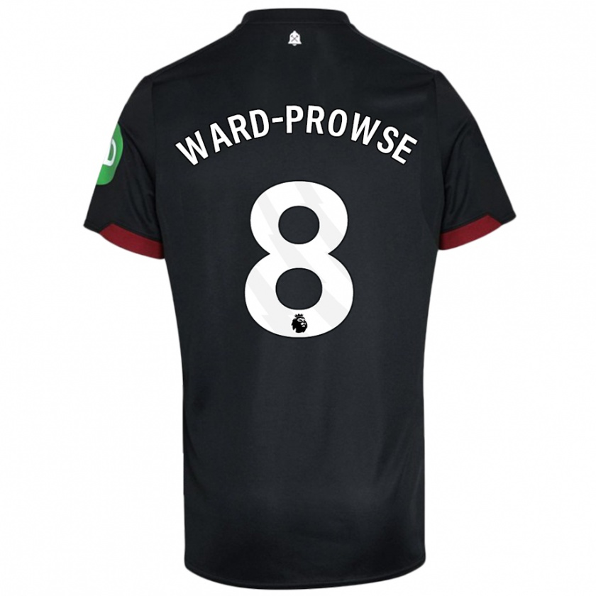 Kandiny Kinder James Ward-Prowse #8 Schwarz Weiß Auswärtstrikot Trikot 2024/25 T-Shirt