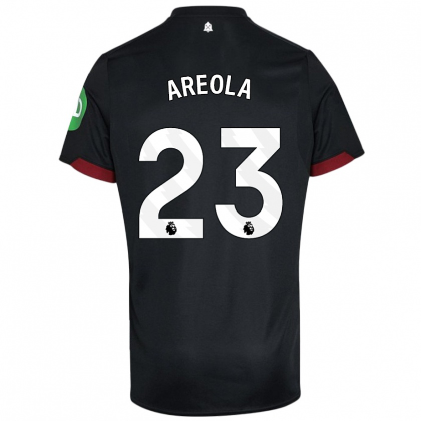 Kandiny Kinder Alphonse Areola #23 Schwarz Weiß Auswärtstrikot Trikot 2024/25 T-Shirt