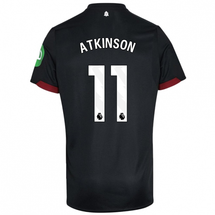 Kandiny Kinder Izzy Atkinson #11 Schwarz Weiß Auswärtstrikot Trikot 2024/25 T-Shirt