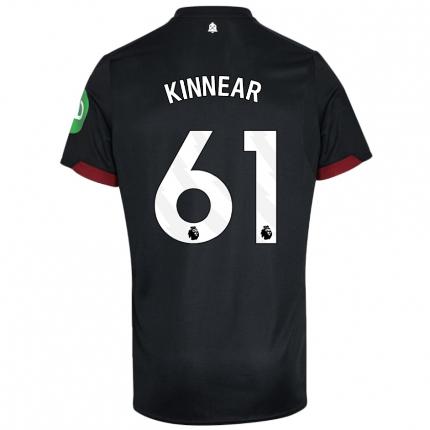 Kandiny Kinder Brian Kinnear #61 Schwarz Weiß Auswärtstrikot Trikot 2024/25 T-Shirt