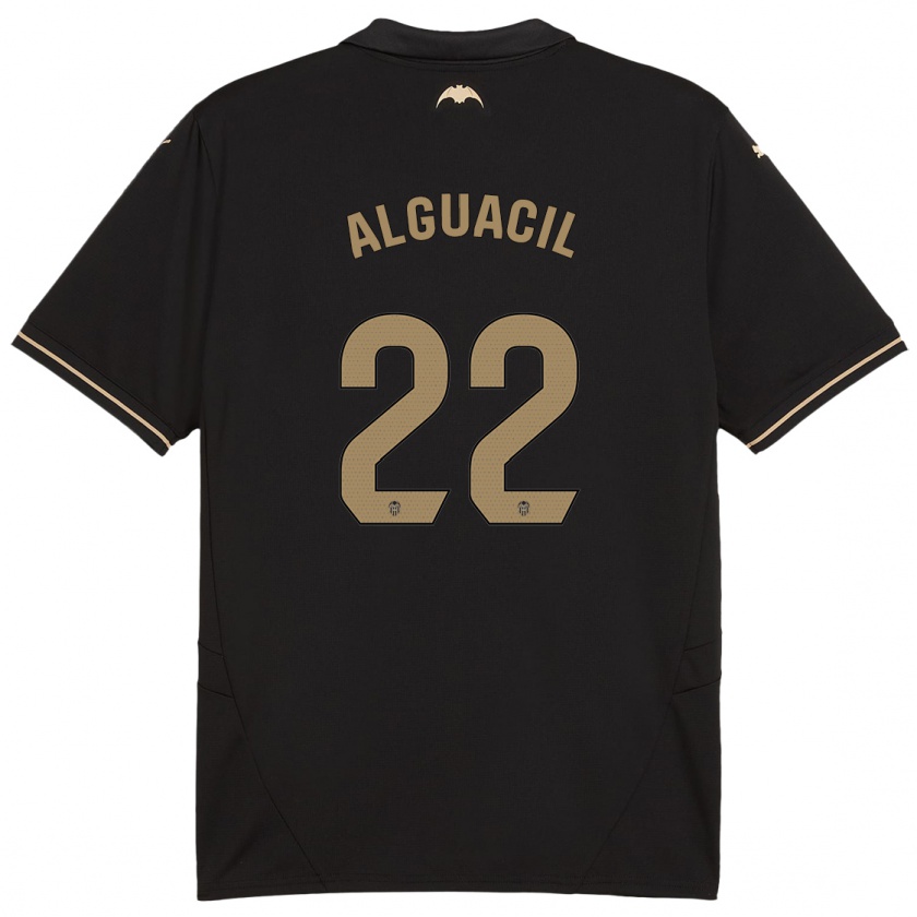 Kandiny Kinder Ainhoa Alguacil #22 Schwarz Auswärtstrikot Trikot 2024/25 T-Shirt