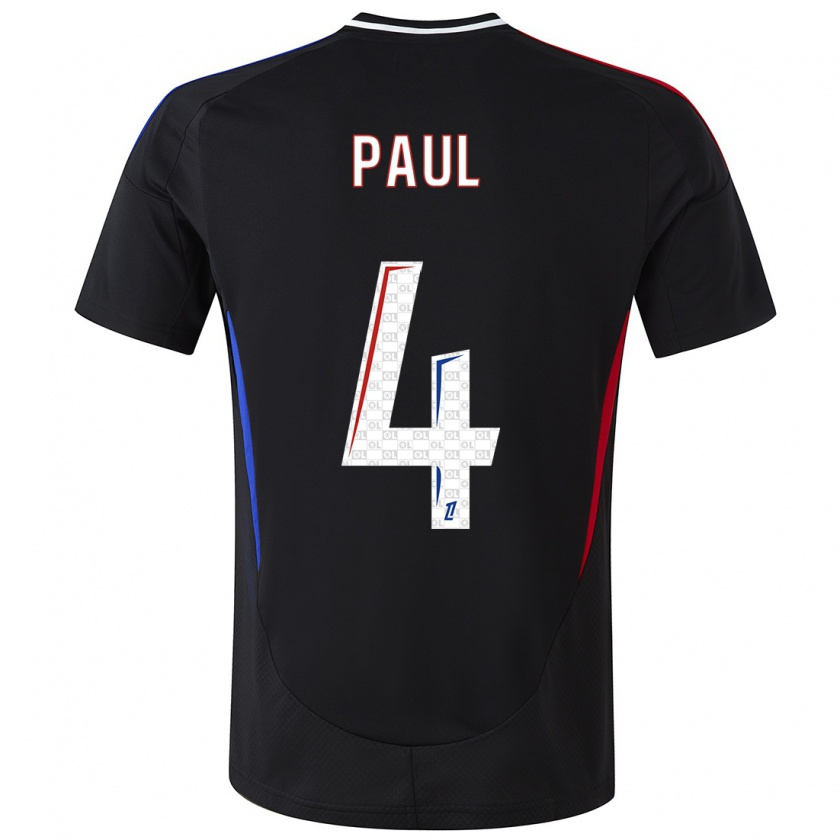 Kandiny Kinder Paul Akouokou #4 Schwarz Auswärtstrikot Trikot 2024/25 T-Shirt