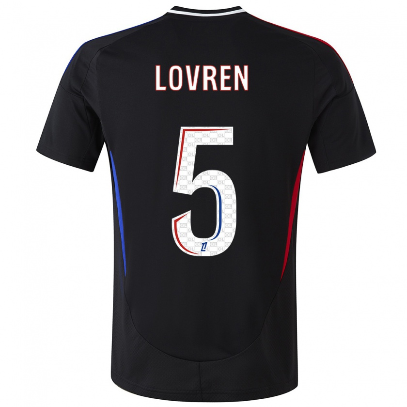 Kandiny Kinder Dejan Lovren #5 Schwarz Auswärtstrikot Trikot 2024/25 T-Shirt