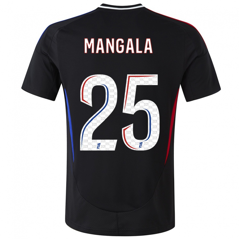 Kandiny Kinder Orel Mangala #25 Schwarz Auswärtstrikot Trikot 2024/25 T-Shirt