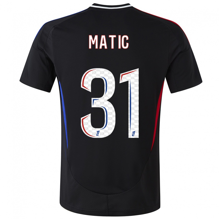 Kandiny Kinder Nemanja Matic #31 Schwarz Auswärtstrikot Trikot 2024/25 T-Shirt