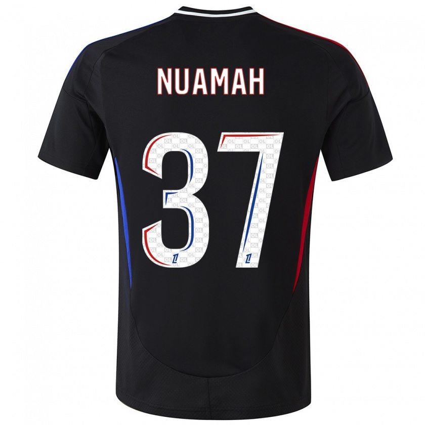 Kandiny Kinder Ernest Nuamah #37 Schwarz Auswärtstrikot Trikot 2024/25 T-Shirt