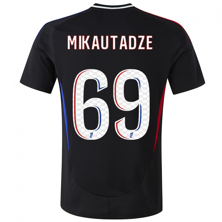 Kandiny Kinder Georges Mikautadze #69 Schwarz Auswärtstrikot Trikot 2024/25 T-Shirt