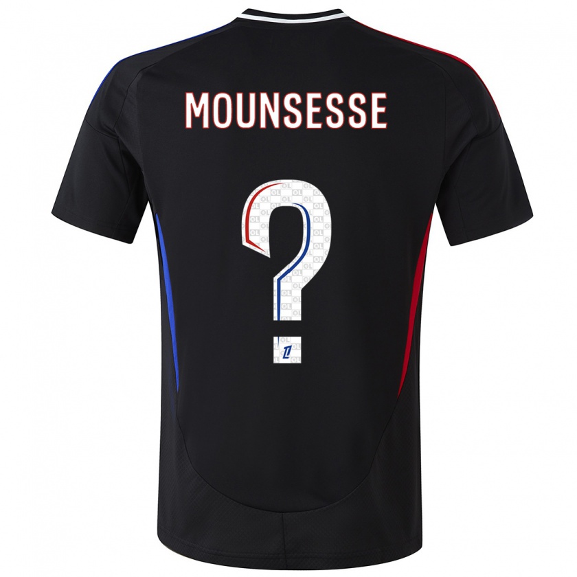 Kandiny Kinder Jérémy Mounsesse #0 Schwarz Auswärtstrikot Trikot 2024/25 T-Shirt