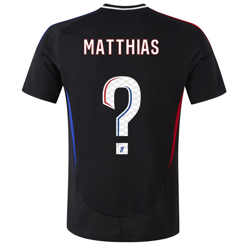 Kandiny Kinder Matthias Da Silva #0 Schwarz Auswärtstrikot Trikot 2024/25 T-Shirt