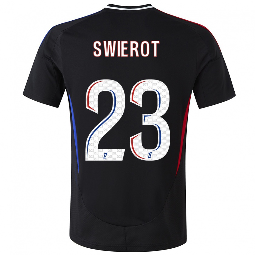 Kandiny Kinder Julie Swierot #23 Schwarz Auswärtstrikot Trikot 2024/25 T-Shirt