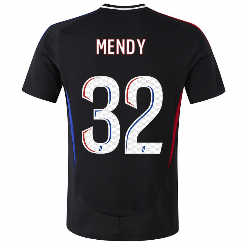 Kandiny Kinder Maeline Mendy #32 Schwarz Auswärtstrikot Trikot 2024/25 T-Shirt