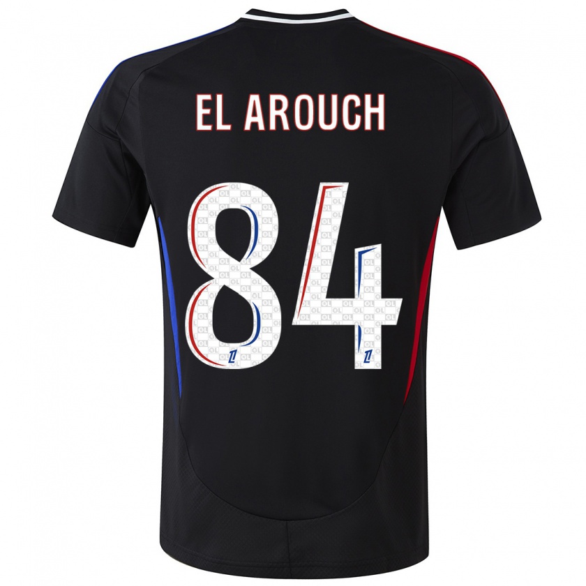 Kandiny Kinder Mohamed El Arouch #84 Schwarz Auswärtstrikot Trikot 2024/25 T-Shirt