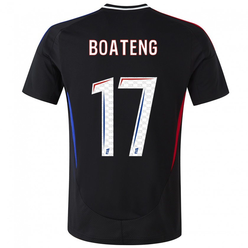 Kandiny Kinder Jerome Boateng #17 Schwarz Auswärtstrikot Trikot 2024/25 T-Shirt