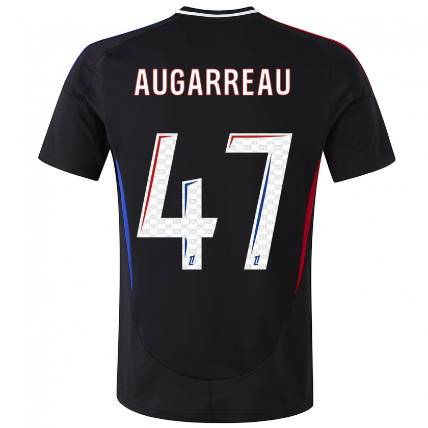 Kandiny Kinder Sofiane Augarreau #47 Schwarz Auswärtstrikot Trikot 2024/25 T-Shirt