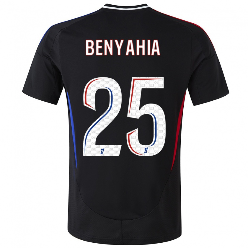 Kandiny Kinder Ines Benyahia #25 Schwarz Auswärtstrikot Trikot 2024/25 T-Shirt