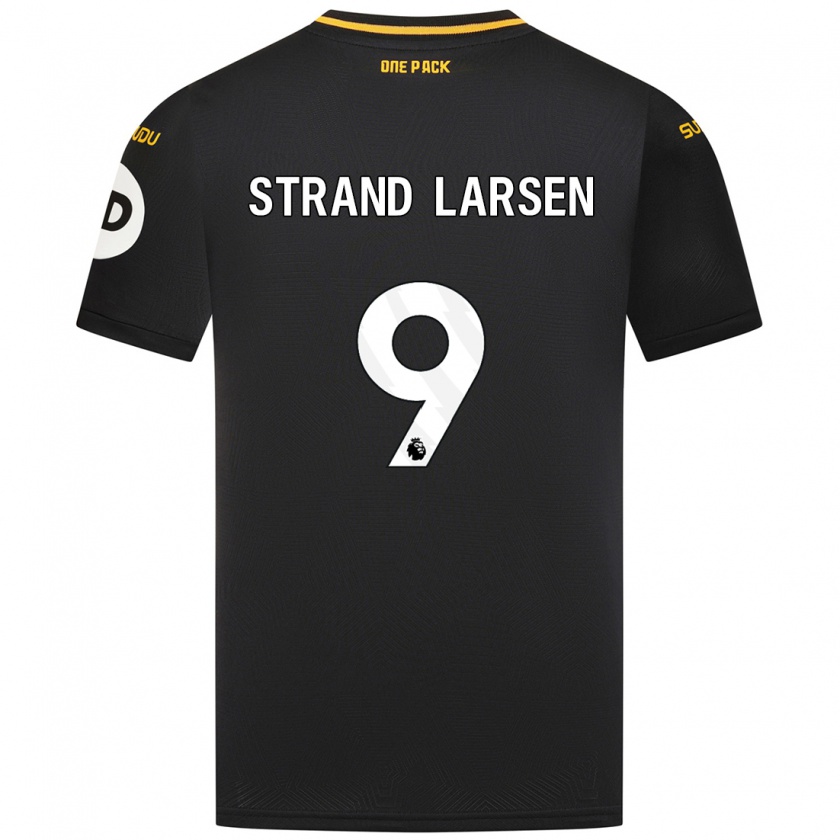 Kandiny Kinder Jørgen Strand Larsen #9 Schwarz Auswärtstrikot Trikot 2024/25 T-Shirt