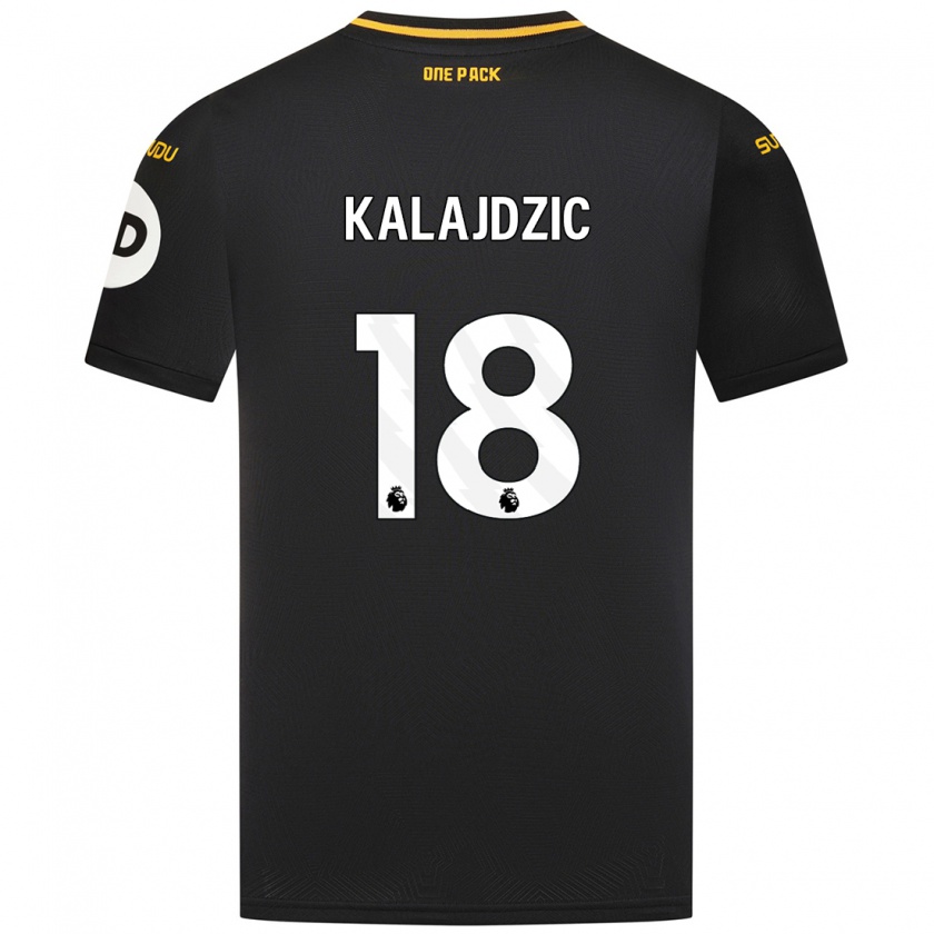 Kandiny Kinder Sasa Kalajdzic #18 Schwarz Auswärtstrikot Trikot 2024/25 T-Shirt