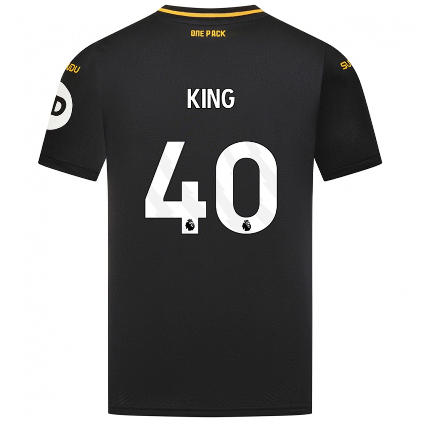 Kandiny Kinder Tom King #40 Schwarz Auswärtstrikot Trikot 2024/25 T-Shirt