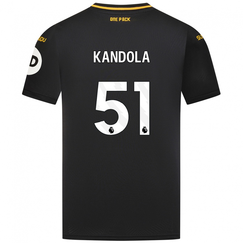 Kandiny Kinder Kam Kandola #51 Schwarz Auswärtstrikot Trikot 2024/25 T-Shirt